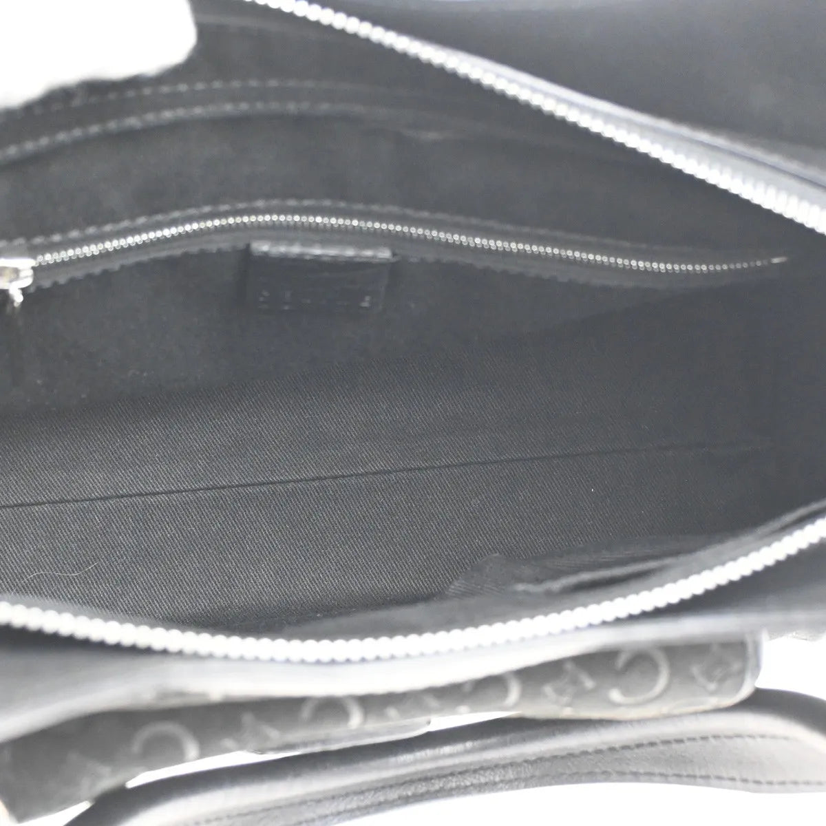 Celine C Macadam Suede, Black, Suede, Shoulder Bag