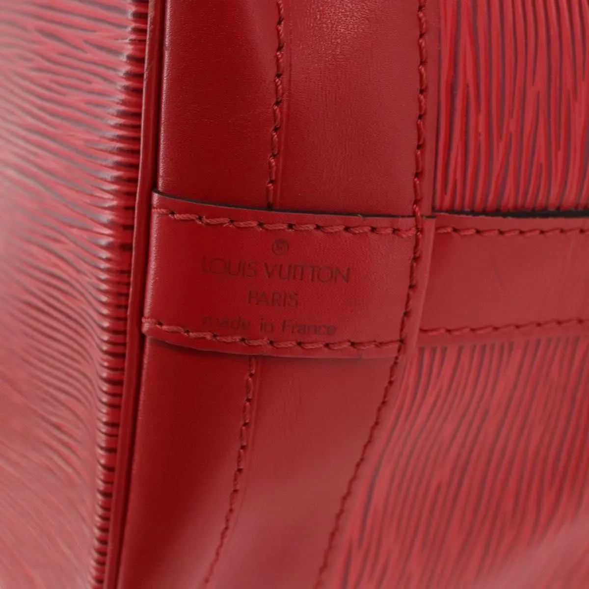 Louis Vuitton Noe Epi Leather, Red, Leather, Shoulder Bag