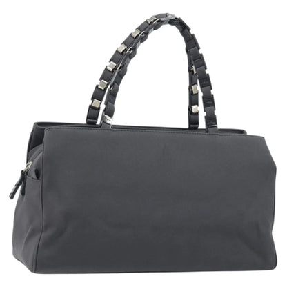 Salvatore Ferragamo Vala Canvas, Gray, Canvas, Handbag