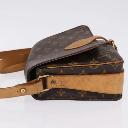 Louis Vuitton Cartouchiere Monogram, Brown, Canvas, Shoulder Bag
