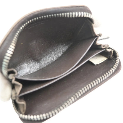 Bottega Veneta Zip Coin Purse Intrecciato Nappa, Brown, Leather, Wallet