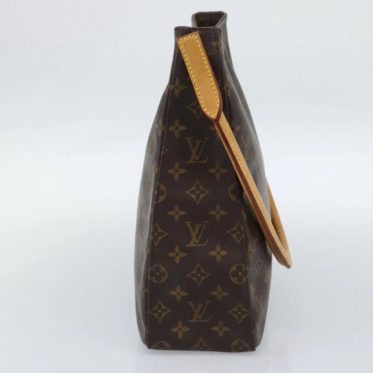 Louis Vuitton Looping Monogram Canvas, Brown, Canvas, Handbag