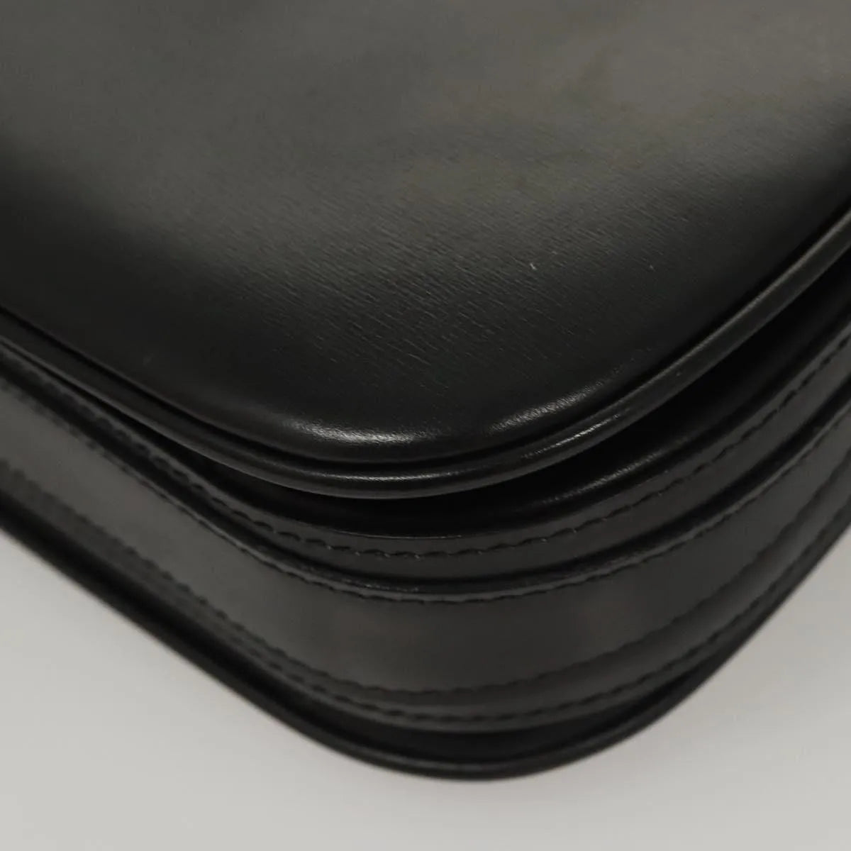 Bally Vintage Leather, Black, Leather, Shoulder Bag