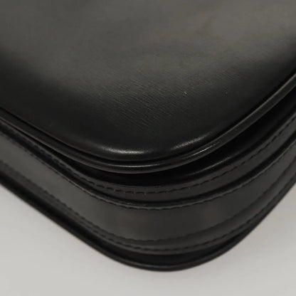 Bally Vintage Leather, Black, Leather, Shoulder Bag