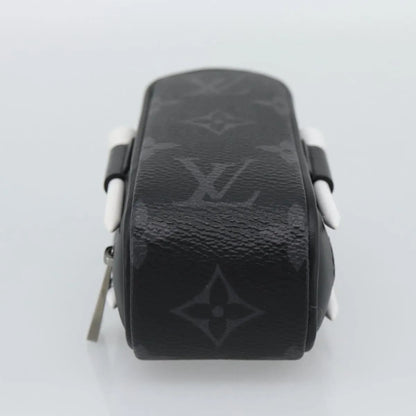 Louis Vuitton golf ball case monogram, Black, Canvas, Clutch