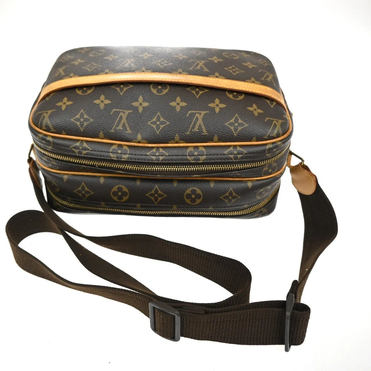 Louis Vuitton Reporter Monogram Canvas, Brown, Canvas, Shoulder Bag