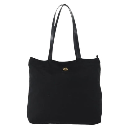 Celine Circle logo Nylon, Black, Nylon, Tote Bag