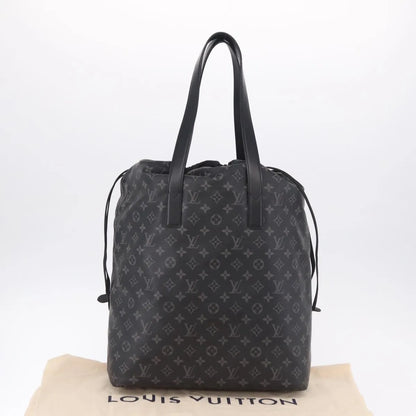 Louis Vuitton Cabas Light Drawstring Monogram Eclipse Canvas, Black, Canvas, Tote Bag