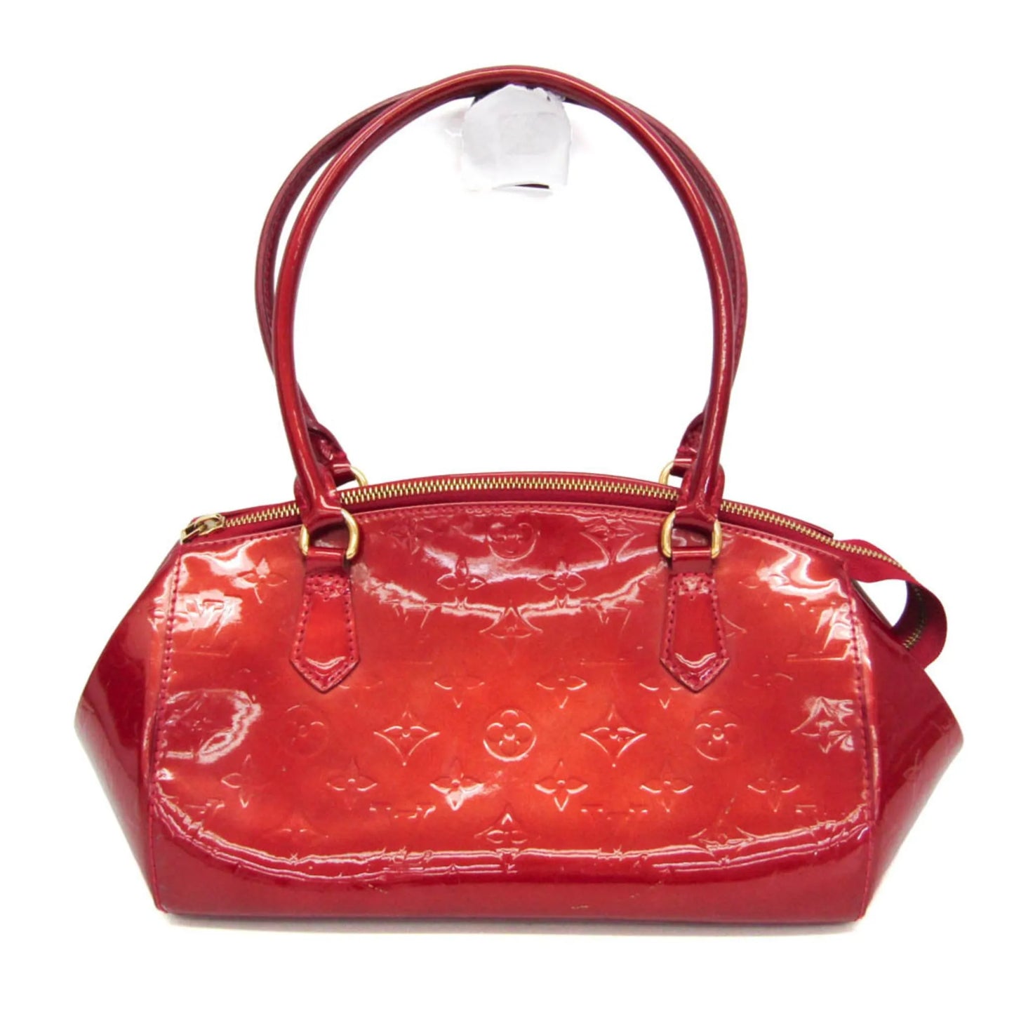 Louis Vuitton Sherwood Monogram Vernis, Red, Patent Leather, Handbag