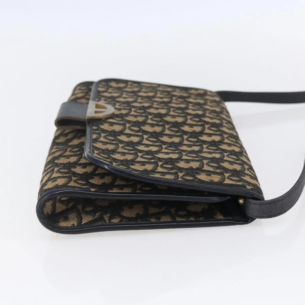 Christian Dior Vintage Trotter Canvas, Navy, Canvas, Shoulder Bag