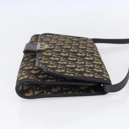 Christian Dior Vintage Trotter Canvas, Navy, Canvas, Shoulder Bag