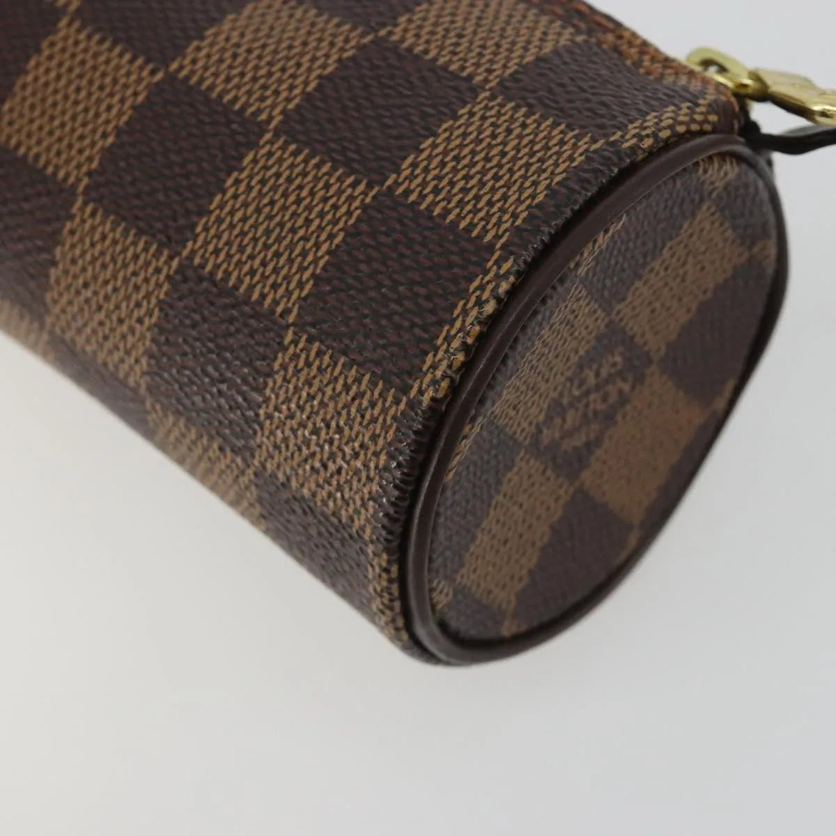 Louis Vuitton Papillon Pochette Damier, Brown, Canvas, Clutch