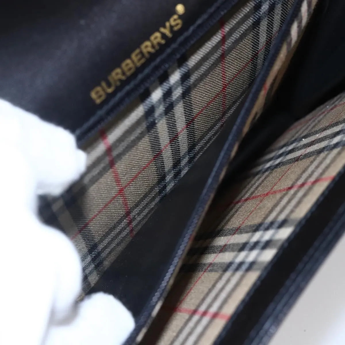 Burberry Nova Check Shoulder Bag Leather, Black, Leather, Shoulder Bag