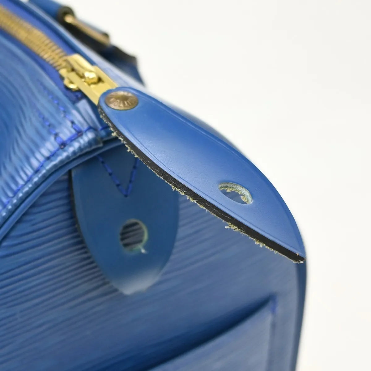 Louis Vuitton Speedy Epi Leather, Blue, Leather, Handbag