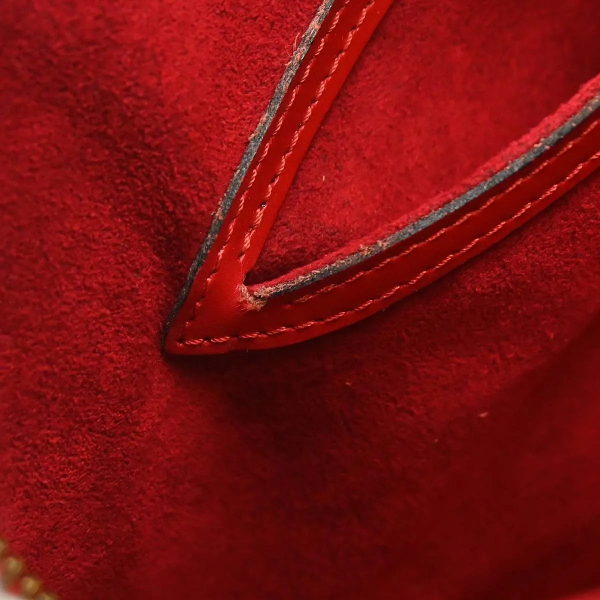 Louis Vuitton Soufflot Epi Leather, Red, Leather, Handbag
