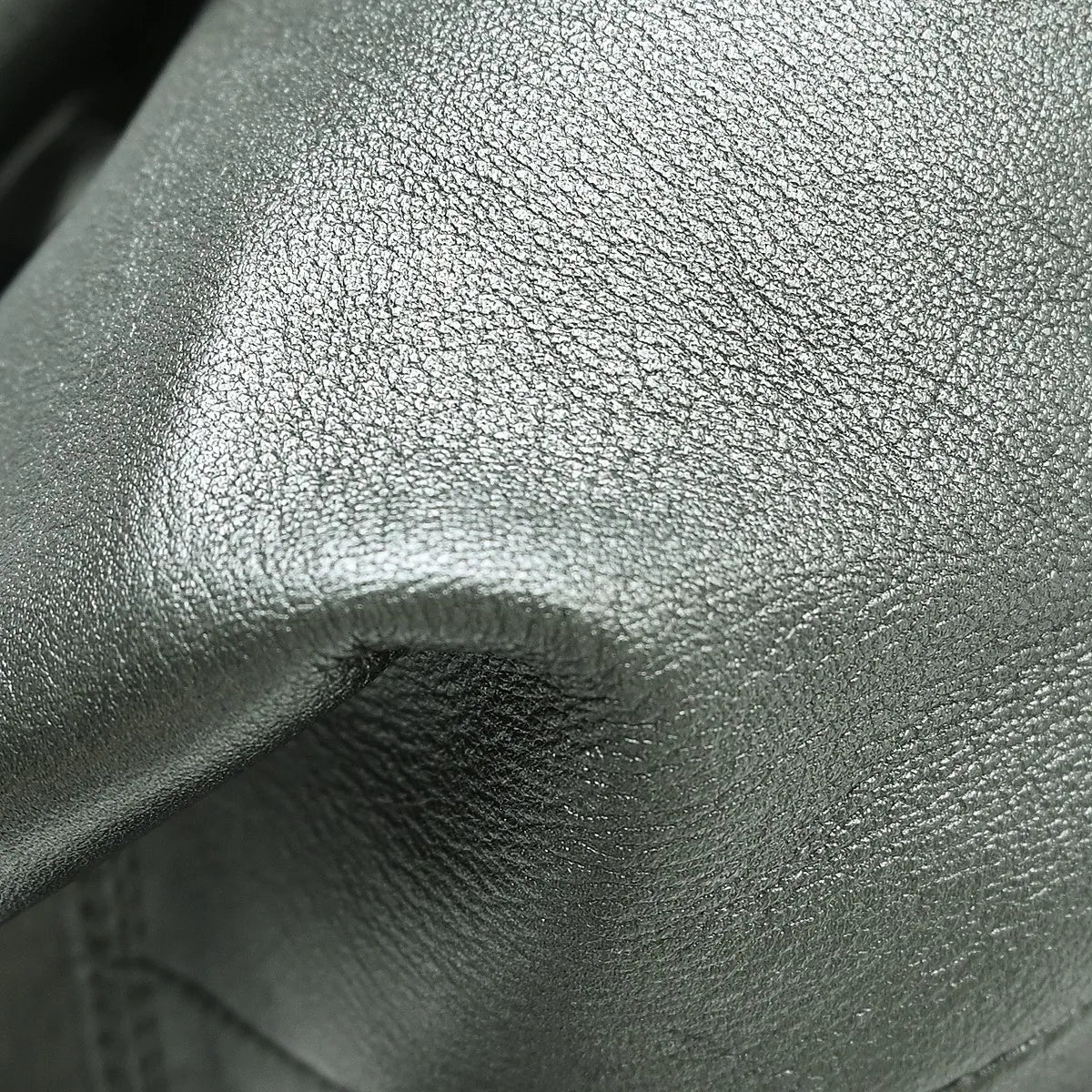 Loewe Aire Hobo Leather, Gray, Leather, Handbag