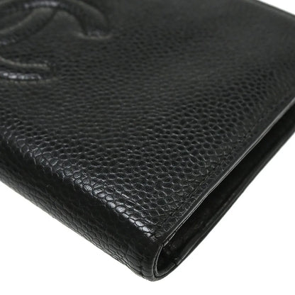 Chanel Timeless CC French Caviar, Black, Leather, Wallet