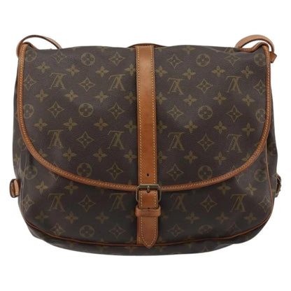 Louis Vuitton Saumur Monogram Canvas, Brown, Canvas, Shoulder Bag