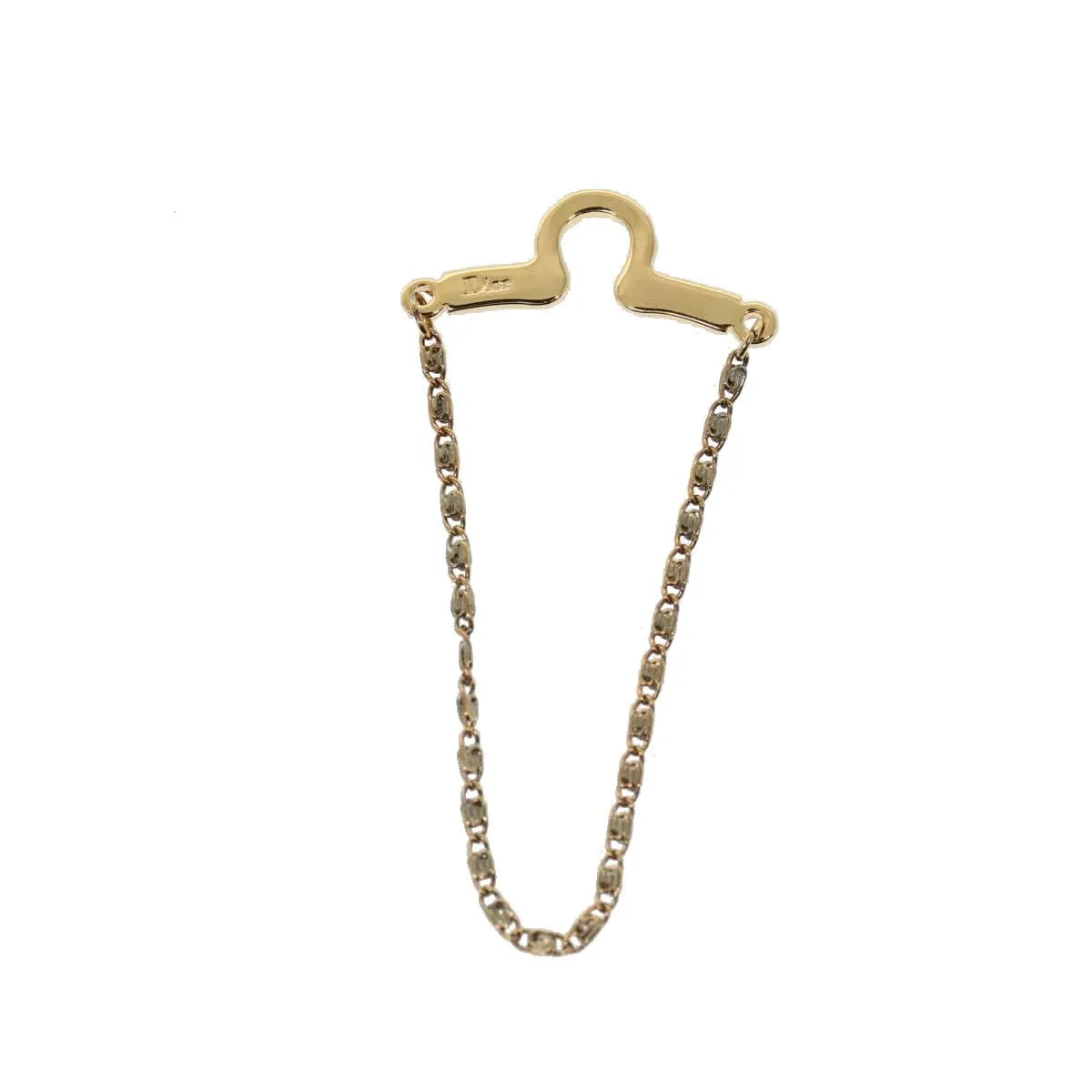 Christian Dior CD Pendant Metal, Gold, Gold Plated, Necklace