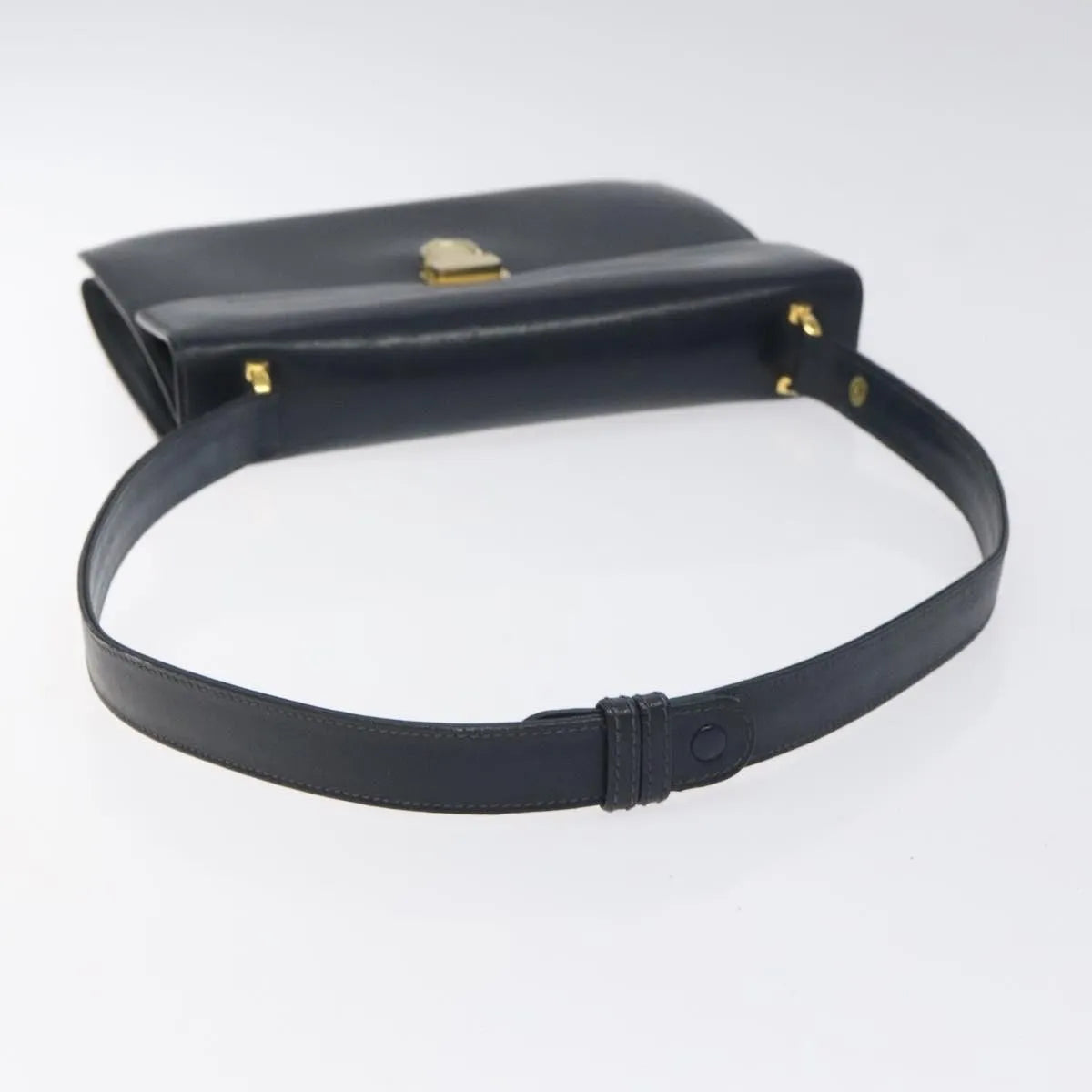 Celine Vintage Leather, Navy, Leather, Shoulder Bag