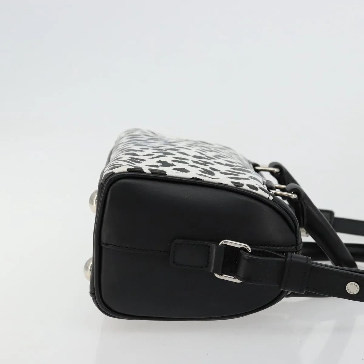 Saint Laurent Classic Baby Duffle Printed Leather, Black, Leather, Handbag