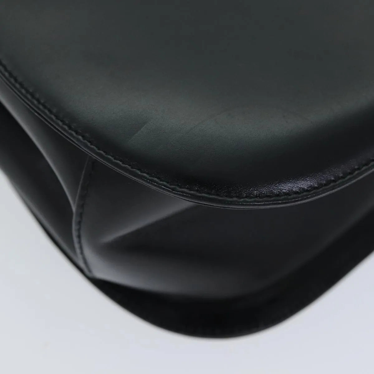 Salvatore Ferragamo Gancini Leather, Black, Leather, Handbag
