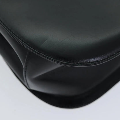 Salvatore Ferragamo Gancini Leather, Black, Leather, Handbag