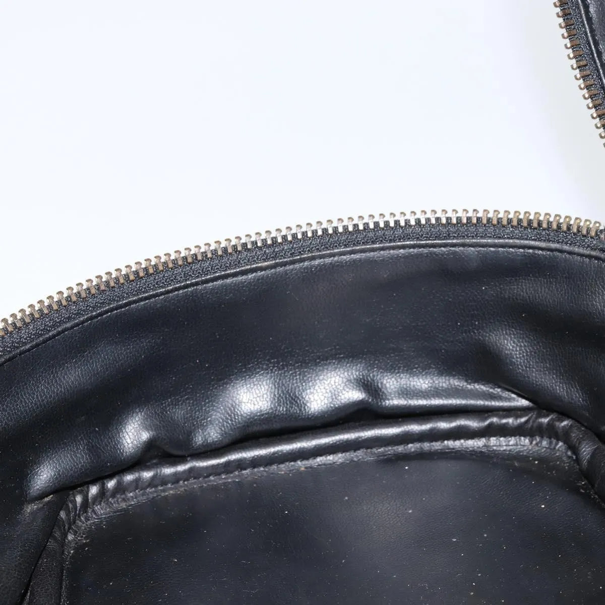 Chanel Vintage Cosmetic Case Lambskin, Black, Leather, Clutch
