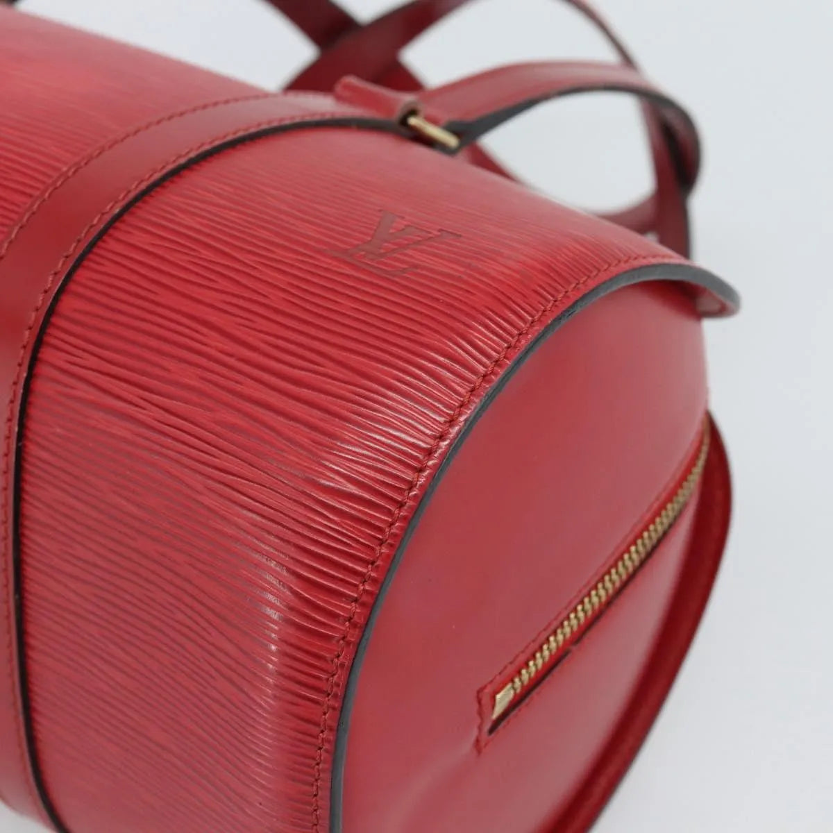 Louis Vuitton Soufflot Epi Leather, Red, Leather, Handbag