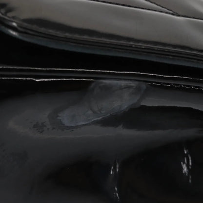 Chanel Vintage Diana Flap Quilted Patent, Black, Patent Leather, Shoulder Bag
