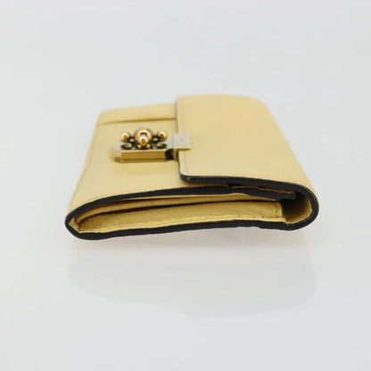 Chloe Marcie Continental Leather, Yellow, Leather, Wallet