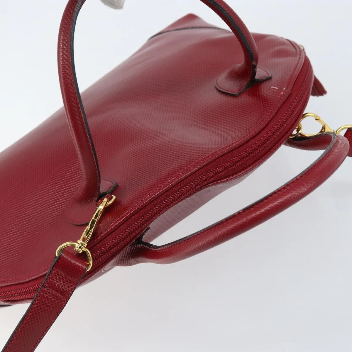 Bottega Veneta Vintage Leather, Red, Leather, Handbag