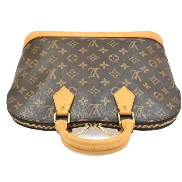 Louis Vuitton Vintage Alma Monogram Canvas, Brown, Canvas, Handbag