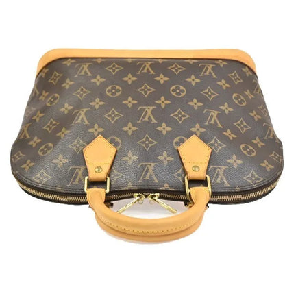 Louis Vuitton Vintage Alma Monogram Canvas, Brown, Canvas, Handbag