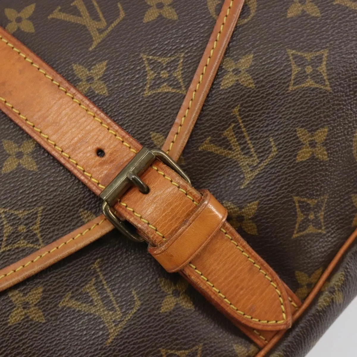 Louis Vuitton Saumur Monogram Canvas, Brown, Canvas, Shoulder Bag
