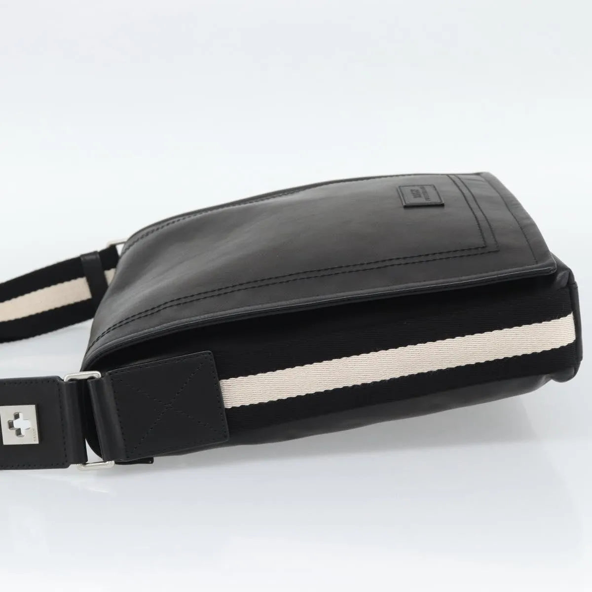Bally Vintage Leather, Black, Leather, Shoulder Bag