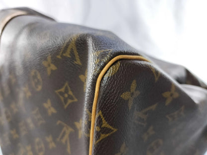 Louis Vuitton Keepall Monogram Canvas with LV Friends Patch, Brown, Canvas, Travel Bag