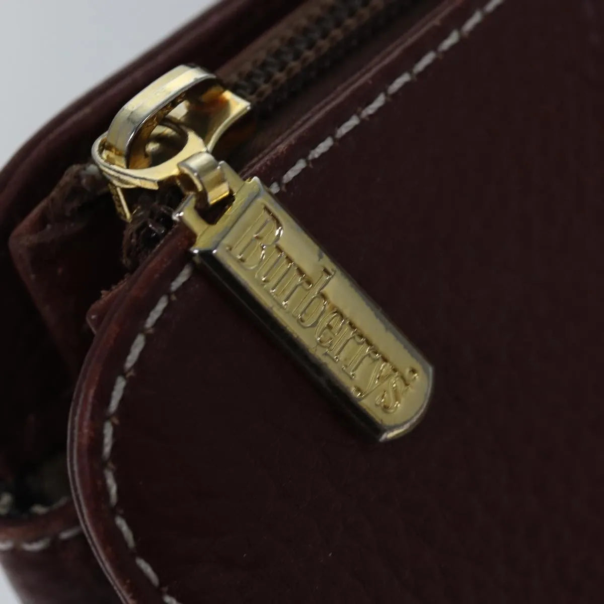 Burberry Vintage Leather, Brown, Leather, Tote Bag