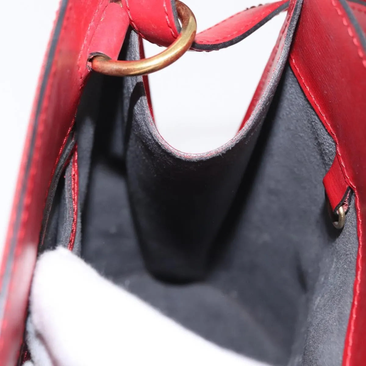 Louis Vuitton Cluny Epi Leather, Red, Leather, Shoulder Bag