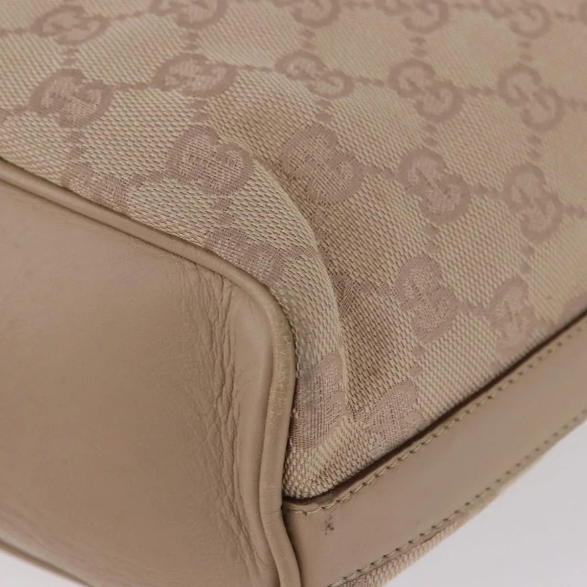Gucci Zip Hobo Canvas, Beige, Canvas, Handbag