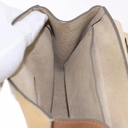 Chloe Drew Shoulder Leather, Beige, Suede, Handbag