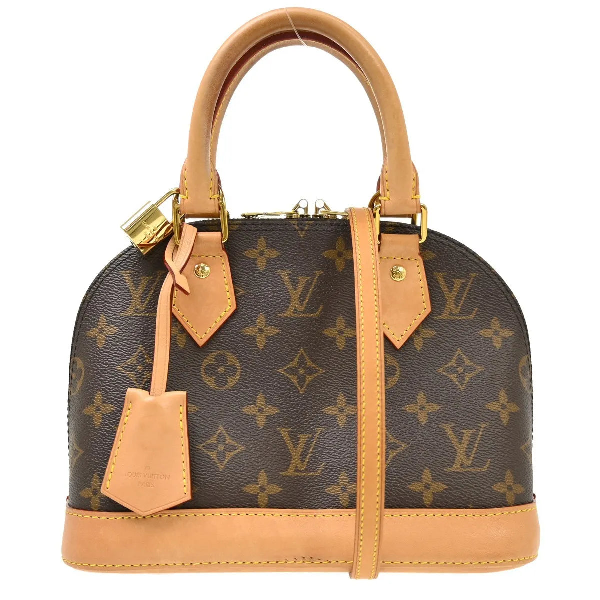 Louis Vuitton Alma Monogram Canvas, Brown, Canvas, Handbag
