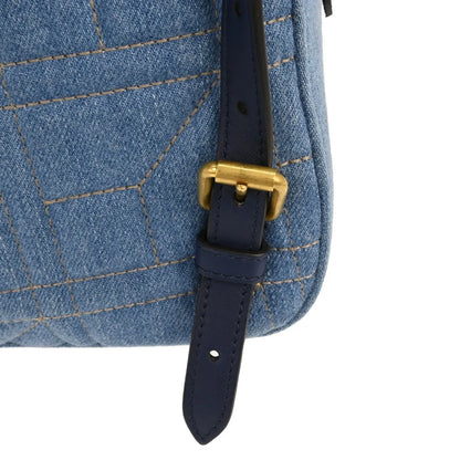Gucci Backpack Embellished Wool, Blue, Denim, Backpack