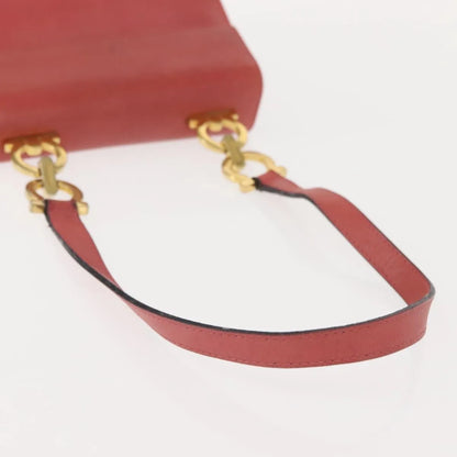 Salvatore Ferragamo Gancini Leather, Pink, Leather, Shoulder Bag