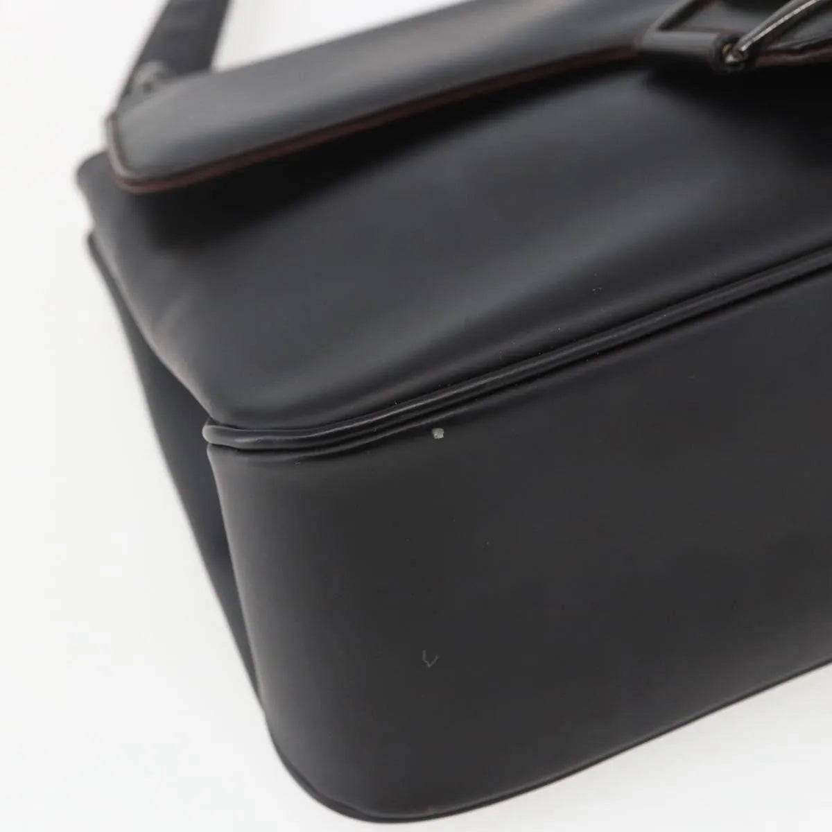 Salvatore Ferragamo Vala Leather, Black, Leather, Shoulder Bag
