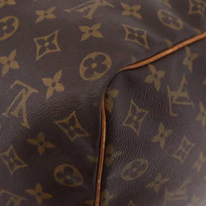 Louis Vuitton Keepall Monogram, Brown, Canvas, Travel Bag