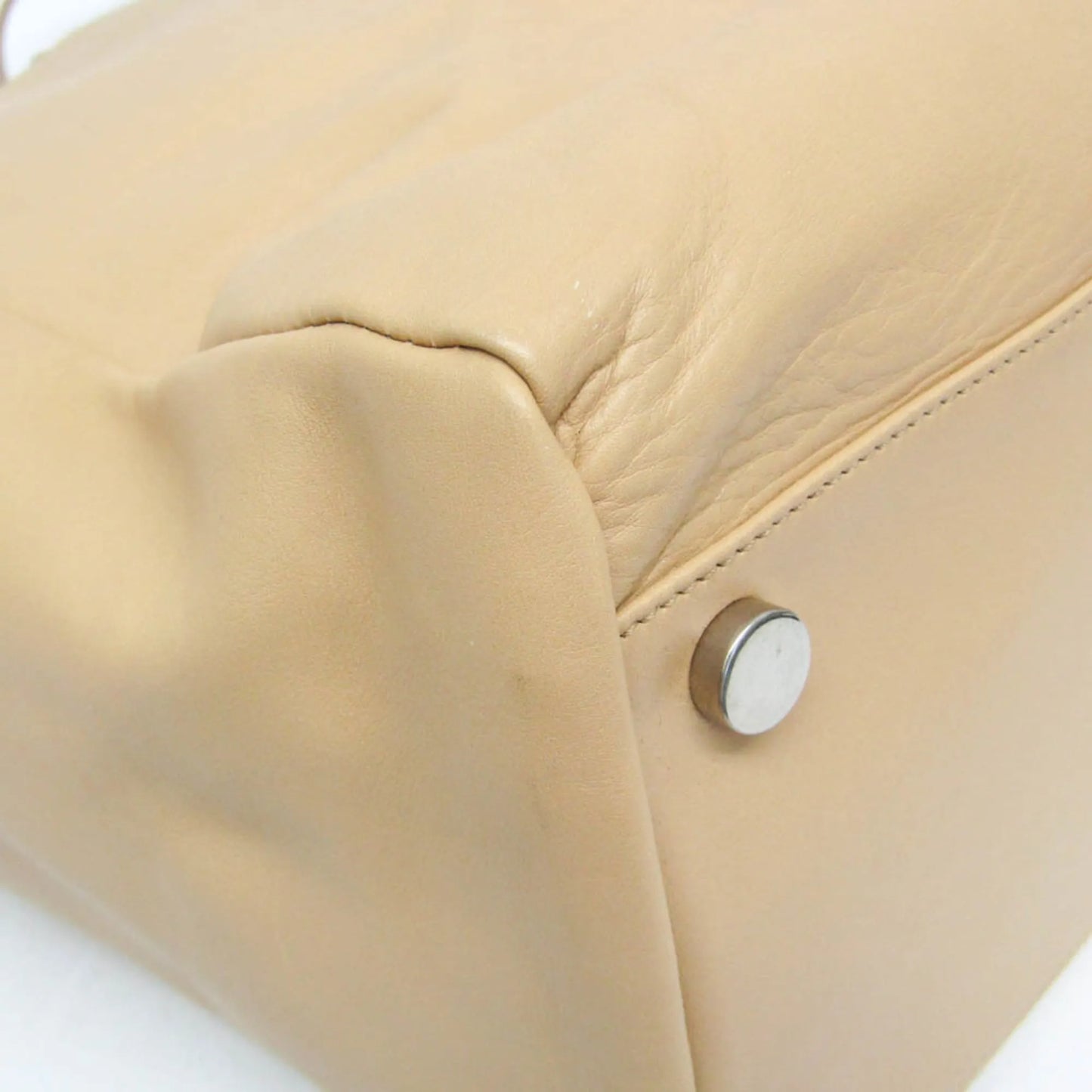 Saint Laurent Reversible East West Shopper Tote Leather, Beige, Leather, Tote Bag