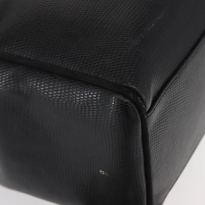 Salvatore Ferragamo Vintage Vara Bow Tote Lizard Embossed Leather, Black, Leather, Tote Bag