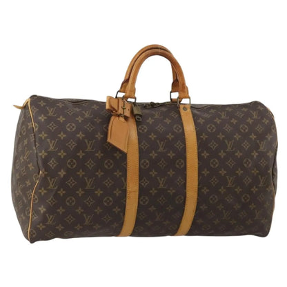 Louis Vuitton Keepall Canvas, Brown, Canvas, Travel Bag