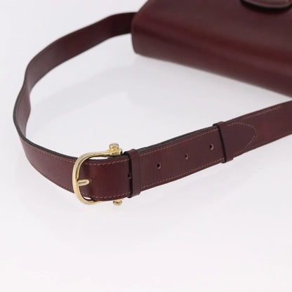 Celine Horse Carriage Leather, Burgundy, Leather, Shoulder Bag